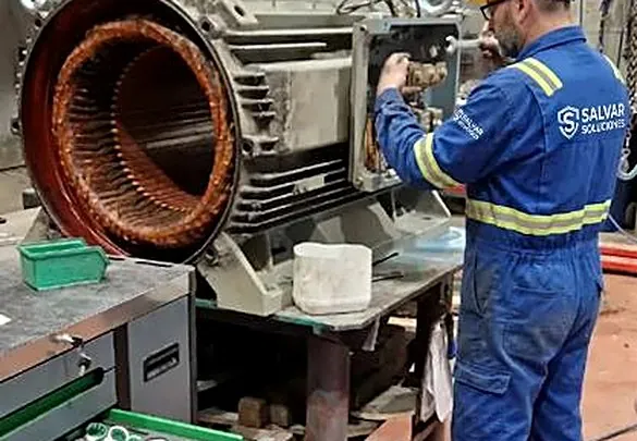 Servicio de embobinado de motor