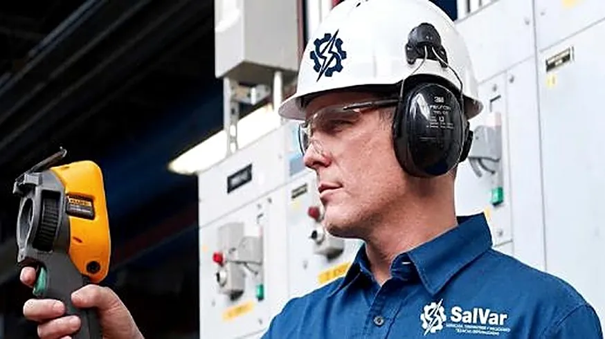 Técnico de SalVar realizando termografía